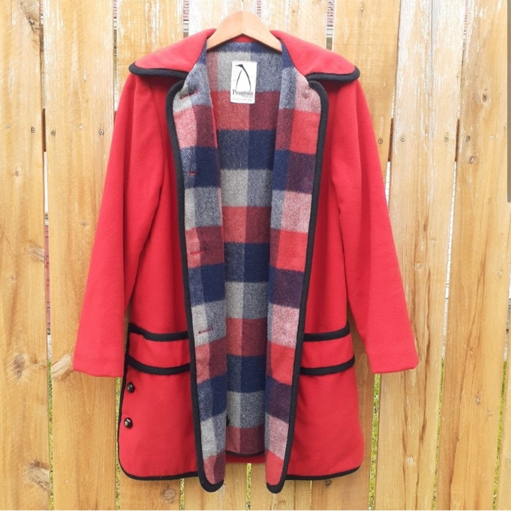 Vintage '60's Wool Blanket Lined Car Coat